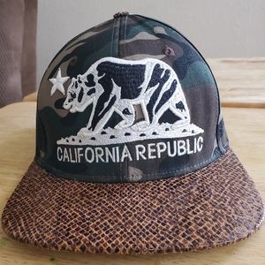 Pitbull Cali Camo & Cheetah Print Snapback Hat